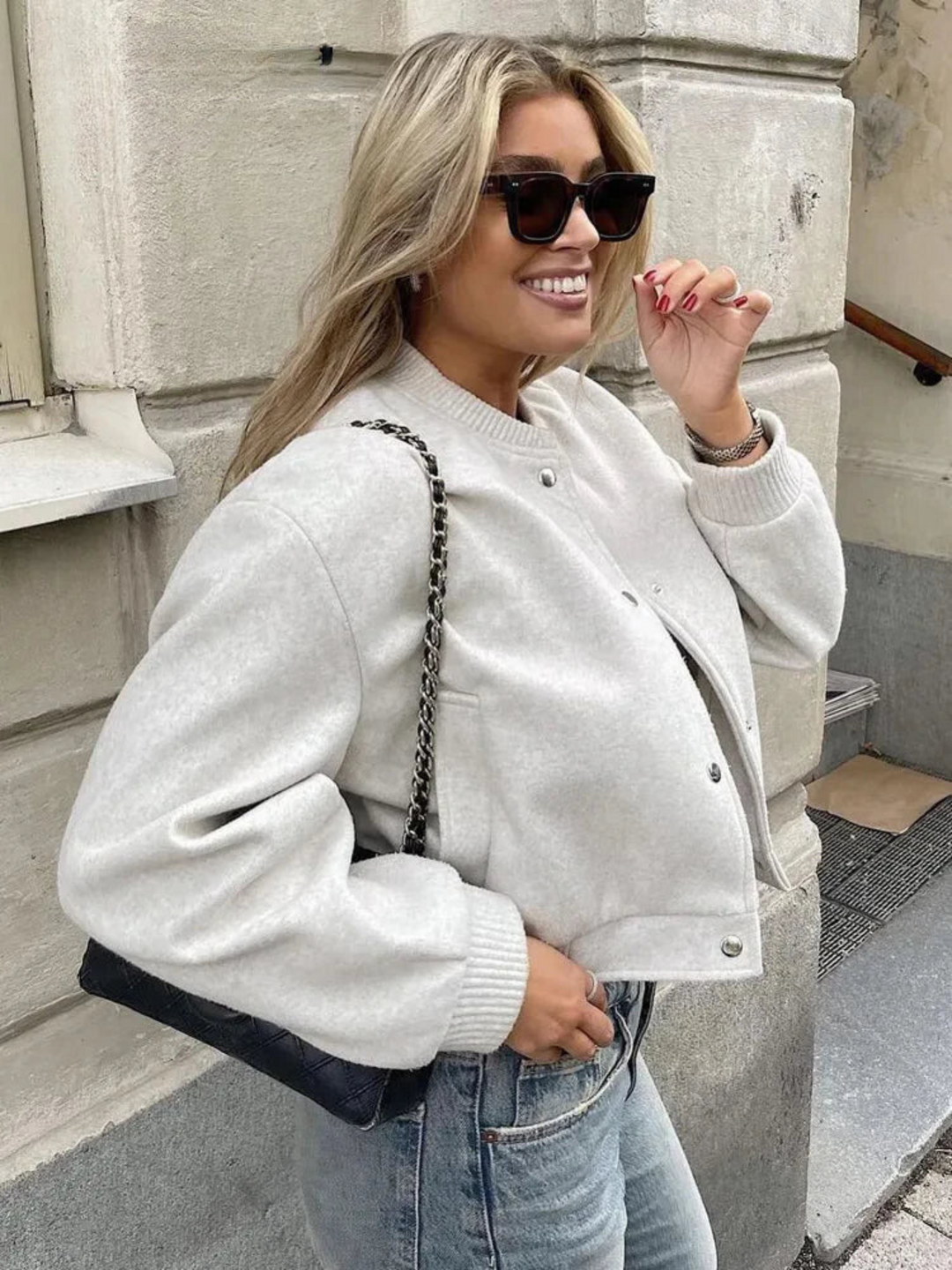 Veste Bomber en Laine | Classique & Confortable | Style Intemporel