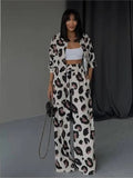 Ensemble Deux Pièces Imprimé Léopard | Audacieux et Fluide | Look Tendance Décontracté