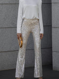Pantalon Évasé à Sequins | Glamour et Audacieux | Parfait pour les Soirées et Événements