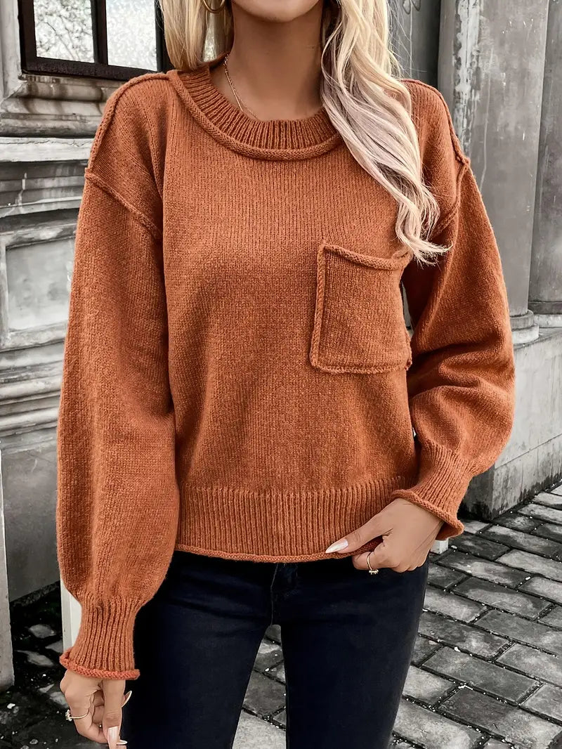 Pull Oversize en Maille | Douillet & Élégant | Parfait pour l'Automne & l'Hiver