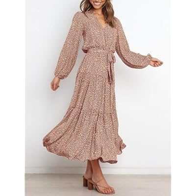 Robe Midi à Volants | Légère & Féminine | Style Cache-Cœur