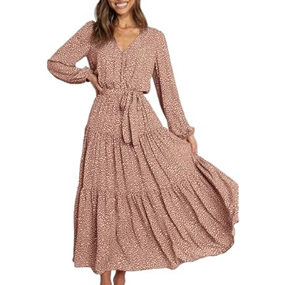 Robe Midi à Volants | Légère & Féminine | Style Cache-Cœur