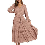Robe Midi à Volants | Légère & Féminine | Style Cache-Cœur