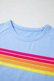 T-shirt Arc-en-Ciel Rétro | Coton Doux | Touche Colorée