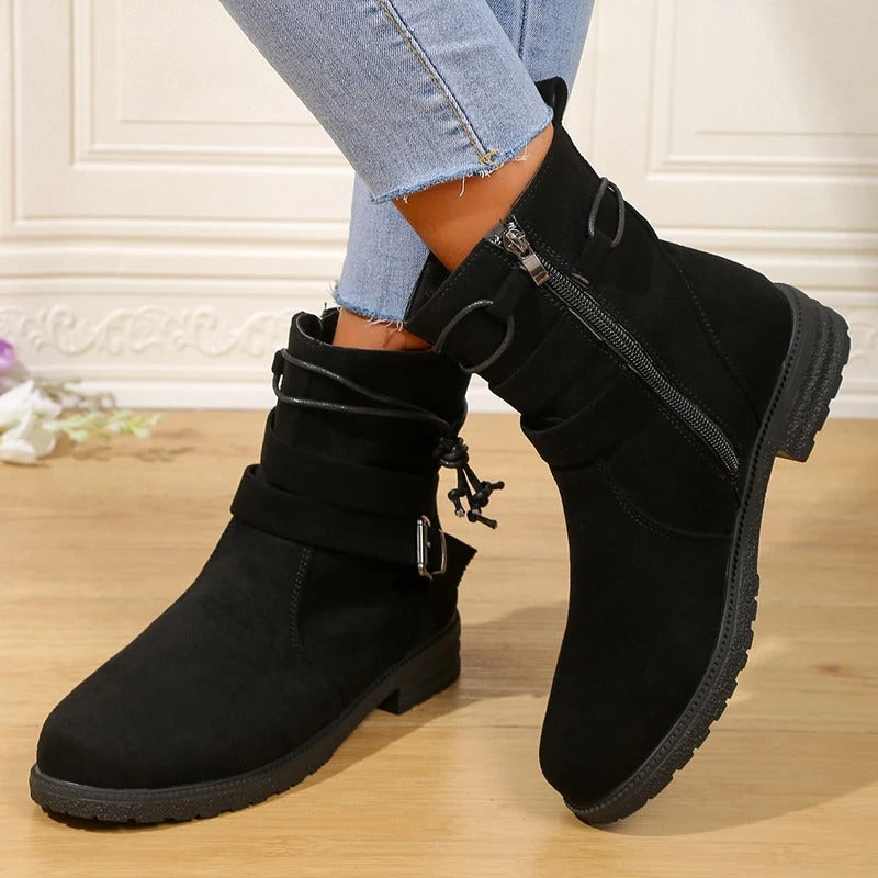 Bottines en Daim Synthétique | Élégantes & Confortables | Idéales pour le Quotidien