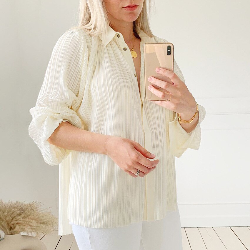 Ensemble Pantalon Plissé | Élégant & Fluide | Parfait pour une Sophistication Chic