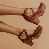 Chaussures Compensées à Bride | Vintage | Chic & Confortables