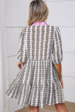 Robe Courte Bohème Imprimée | Coton Léger | Décontractée et Stylée