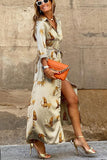 Robe Satinée Imprimée Animaux | Chic & Originale | Parfaite pour l'Été et les Soirées