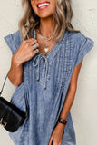 Robe Tunique en Jean | Bleu Beau | Légère et Décontractée