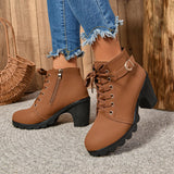 Bottines à Lacets | Talon | Élégantes et Confortables