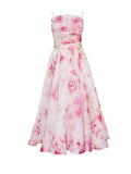 Robe Midi Fleurie | Bretelles Fines | Romantique et Élégante