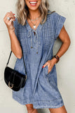Robe Tunique en Jean | Bleu Beau | Légère et Décontractée