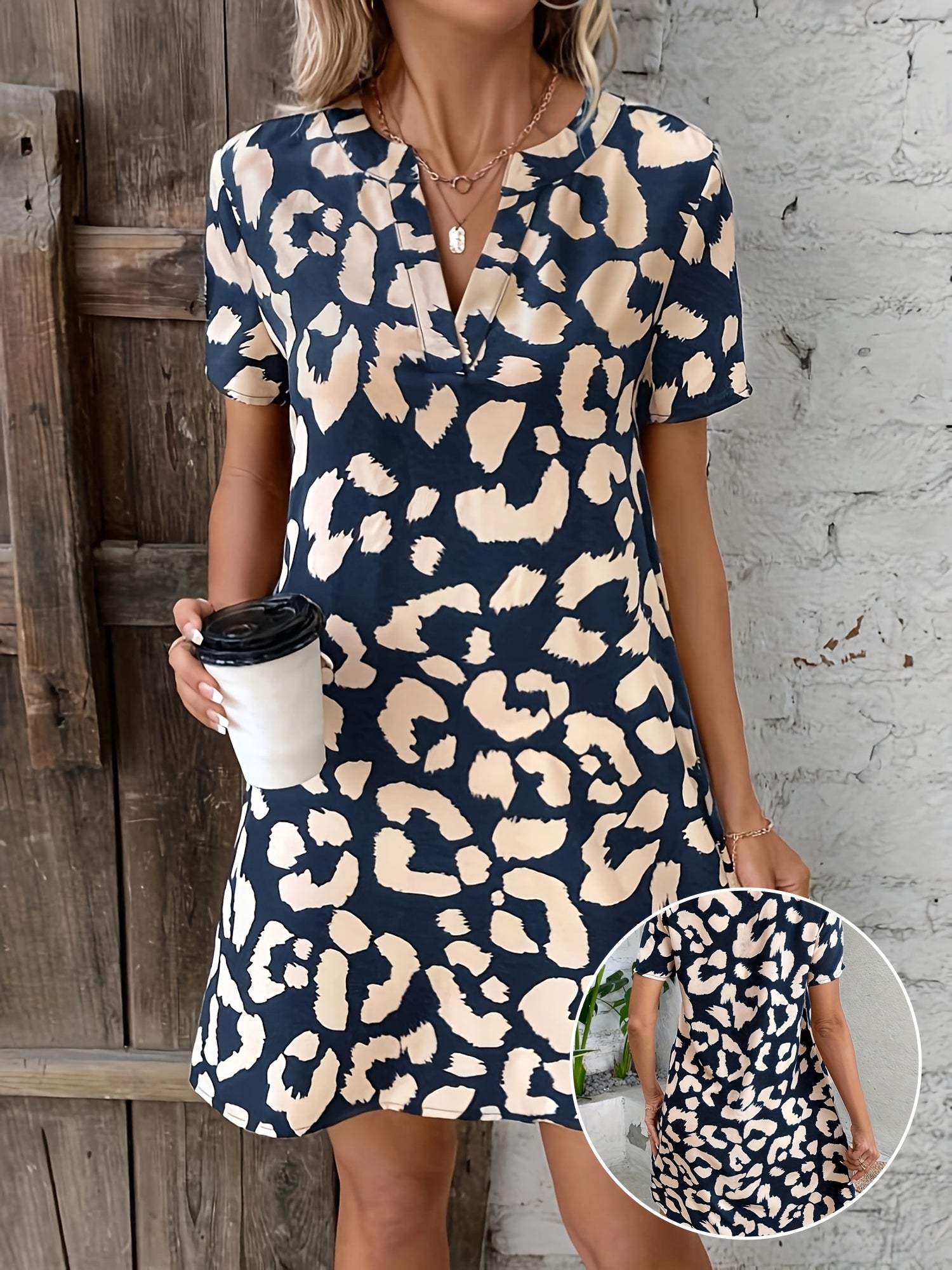 Robe Imprimé Léopard | Tissu Léger | Audacieuse et Élégante