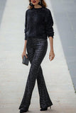 Pantalon Évasé à Sequins | Glamour et Audacieux | Parfait pour les Soirées et Événements