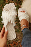 Sandales à Franges Été | Tissu Tressé | Légères et Stylées