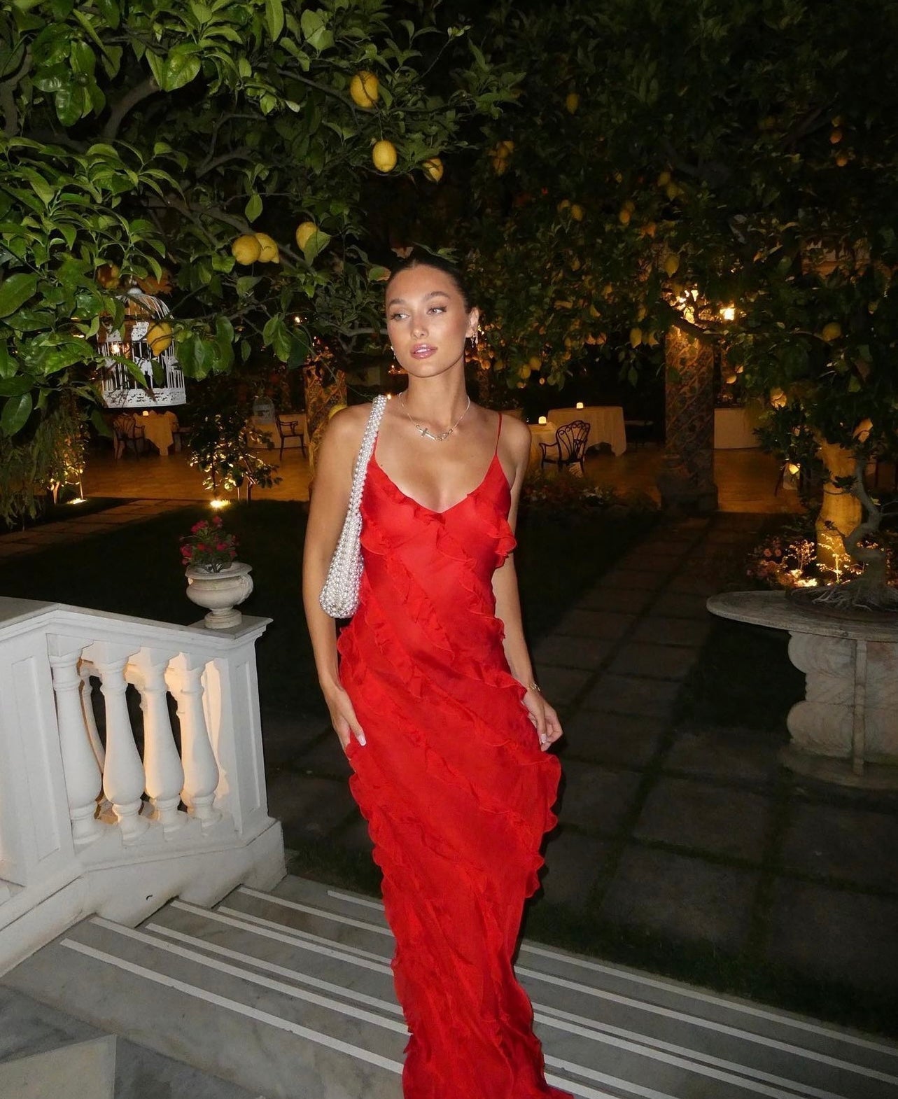 Robe Longue Volants | Élégante et Glamour | Parfaite pour les Événements et Soirées