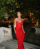 Robe Longue Volants | Élégante et Glamour | Parfaite pour les Événements et Soirées