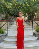 Robe Longue Volants | Élégante et Glamour | Parfaite pour les Événements et Soirées