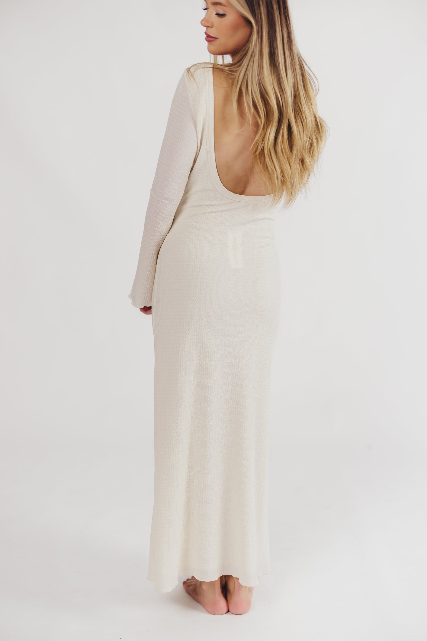 Robe Longue Côtelée | Minimaliste | Élégante et Confortable