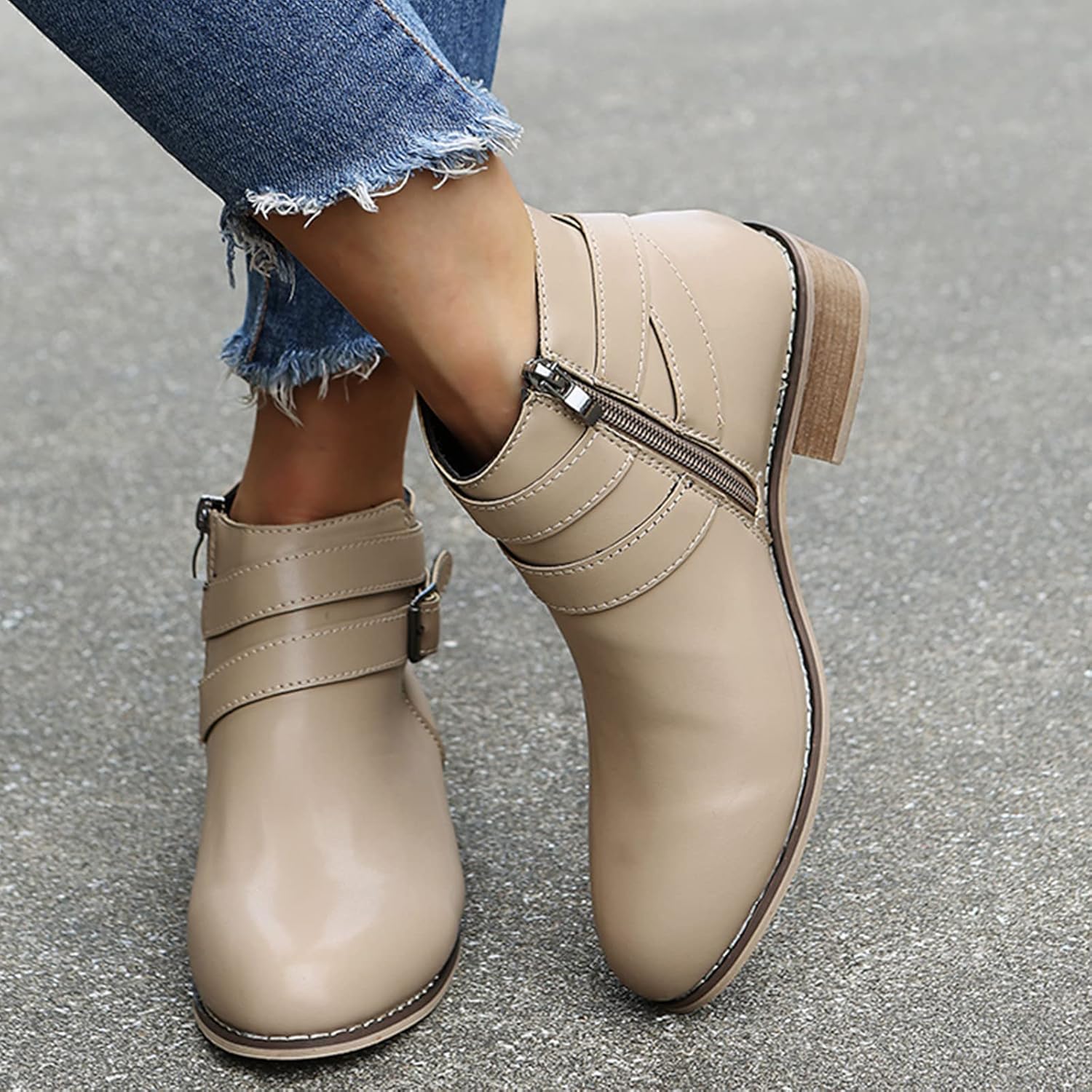 Bottines à Boucle | Chic & Polyvalentes | Confort au Quotidien