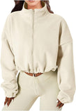Veste Courte en Polaire Zippée | Confort & Style | Tendance Sporty Chic