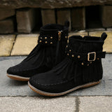 Bottines en Daim à Franges | Bohème | Confortables & Stylées
