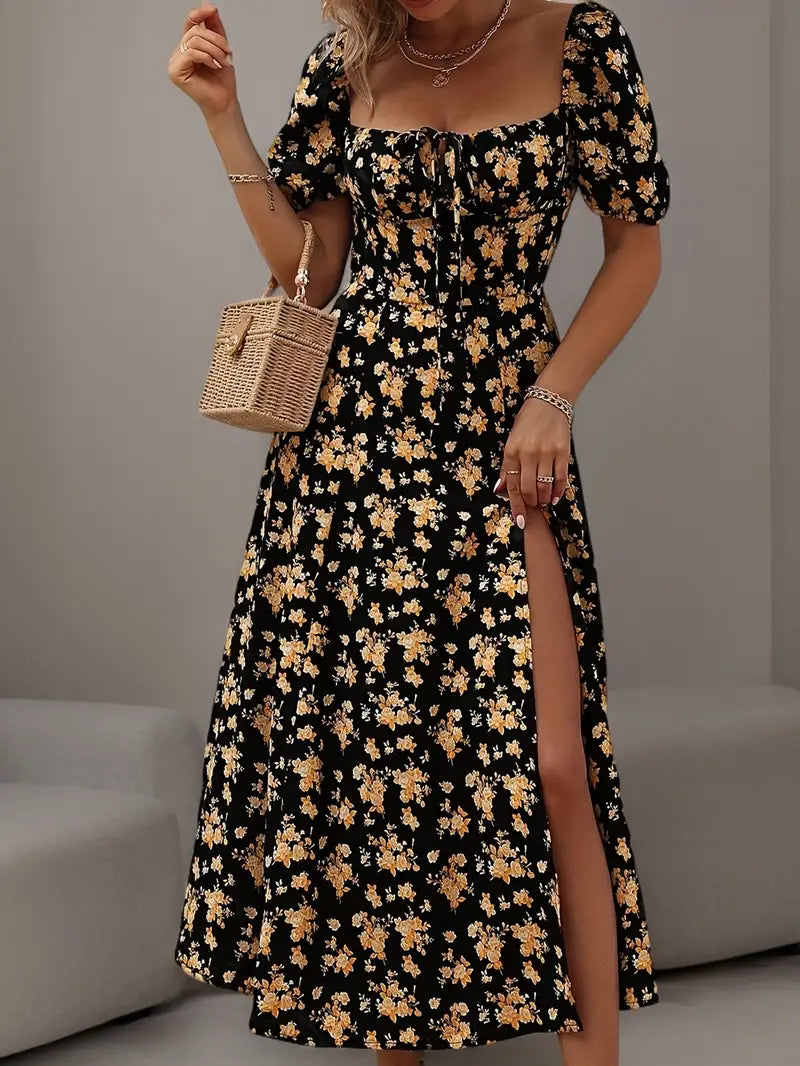 Robe Midi à Épaules Dénudées | Élégante | Parfaite pour l'Été