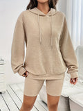 Ensemble Sweat à Capuche & Short Côtelé | Confort & Style | Loungewear Tendance