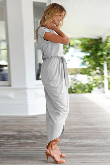 Robe Longue Élégante Portefeuille | Chic & Fluide | Idéale pour les Soirées d'Été
