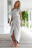 Robe Longue Élégante Portefeuille | Chic & Fluide | Idéale pour les Soirées d'Été