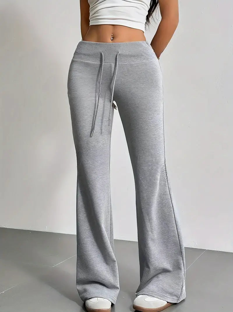 Pantalon Évasé en Molleton | Doux & Extensible | Décontracté & Tendance