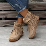 Bottines en Daim à Franges | Bohème | Confortables & Stylées