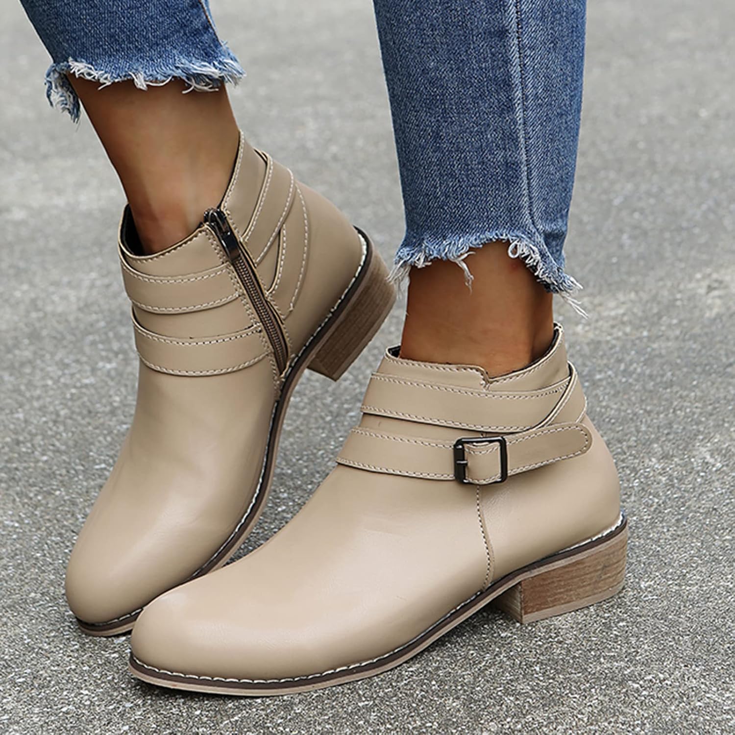 Bottines à Boucle | Chic & Polyvalentes | Confort au Quotidien