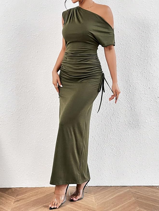 Robe Longue Asymétrique | Coupe Élégante | Chic & Sophistiquée