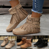 Bottines en Daim à Franges | Bohème | Confortables & Stylées