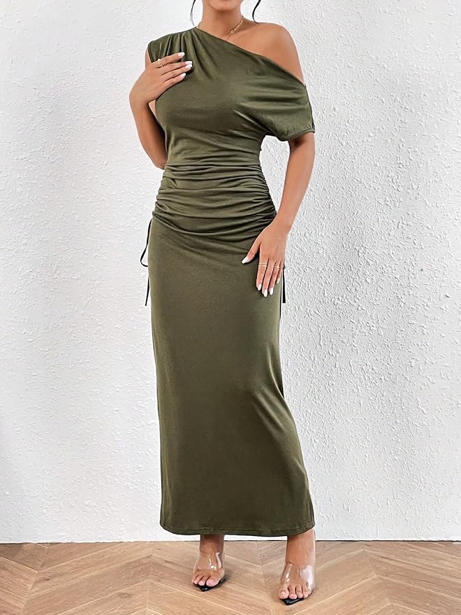 Robe Longue Asymétrique | Coupe Élégante | Chic & Sophistiquée