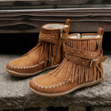 Bottines en Daim à Franges | Bohème | Confortables & Stylées