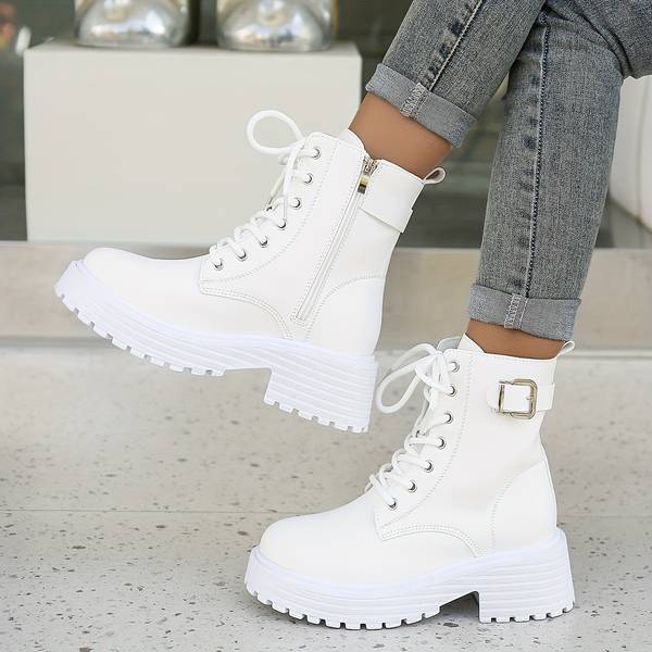 Bottes de Combat Chunky | Audacieuses & Tendance | Style Toutes Saisons