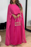 Robe Caftan Satinée | Élégance Drapée | Tenue de Soirée Modeste