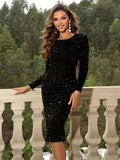 Robe Moulante à Paillettes | Élégance Brillante | Glamour & Silhouette Sublimée