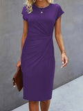 Robe Midi Froncée Élégante | Chic | Flatteuse & Intemporelle