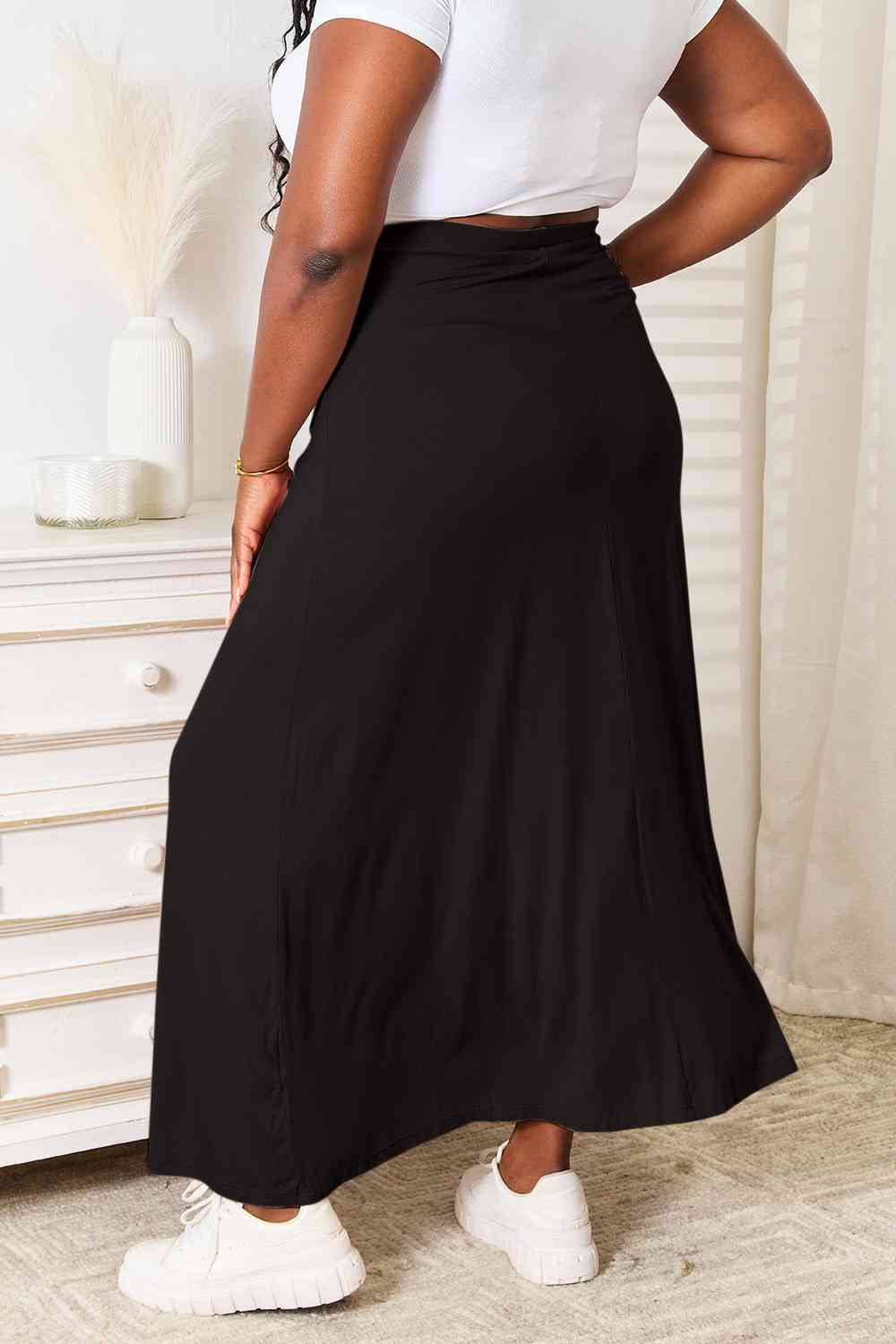 Jupe Longue Taille Haute | Ceinture Ajustable | Élégante et Fluide