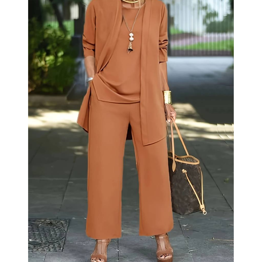 Ensemble Élégant Trois Pièces | Chic & Confortable | Parfait du Jour au Soir