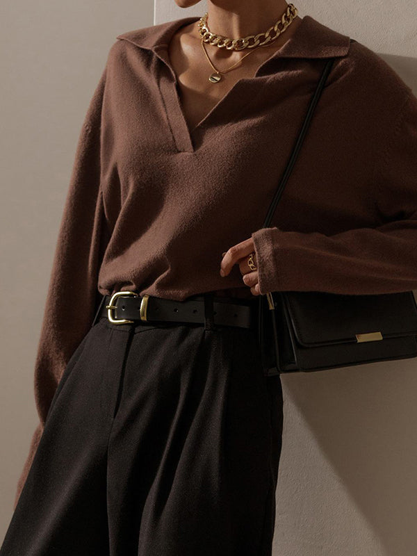 Pull Polo en Maille | Élégant | Doux & Intemporel