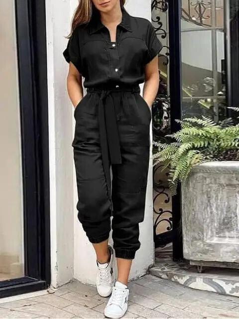 Combinaison Ceinturée Style Utilitaire | Coupe Tapered | Décontractée & Stylée