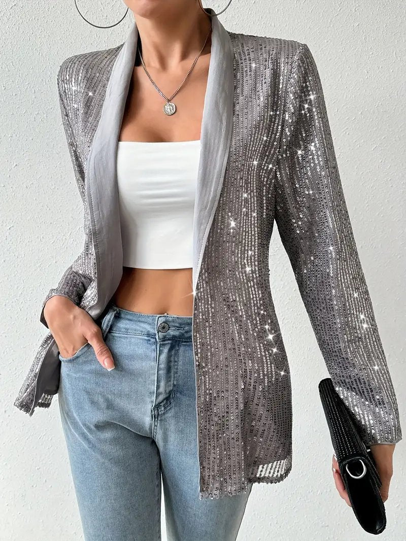 Blazer à Sequins | Léger et Brillant | Parfait pour les Soirées