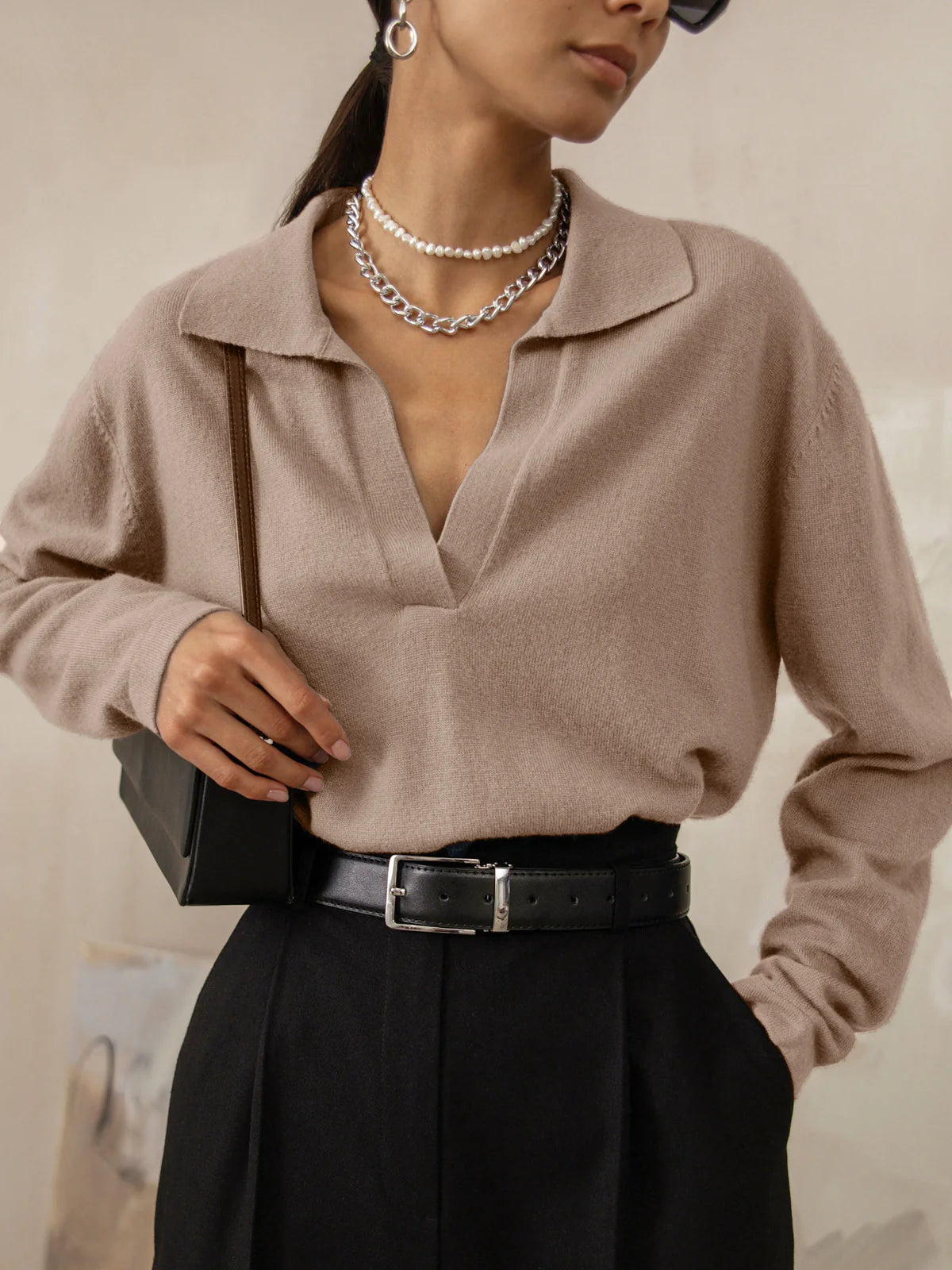 Pull Polo en Maille | Élégant | Doux & Intemporel