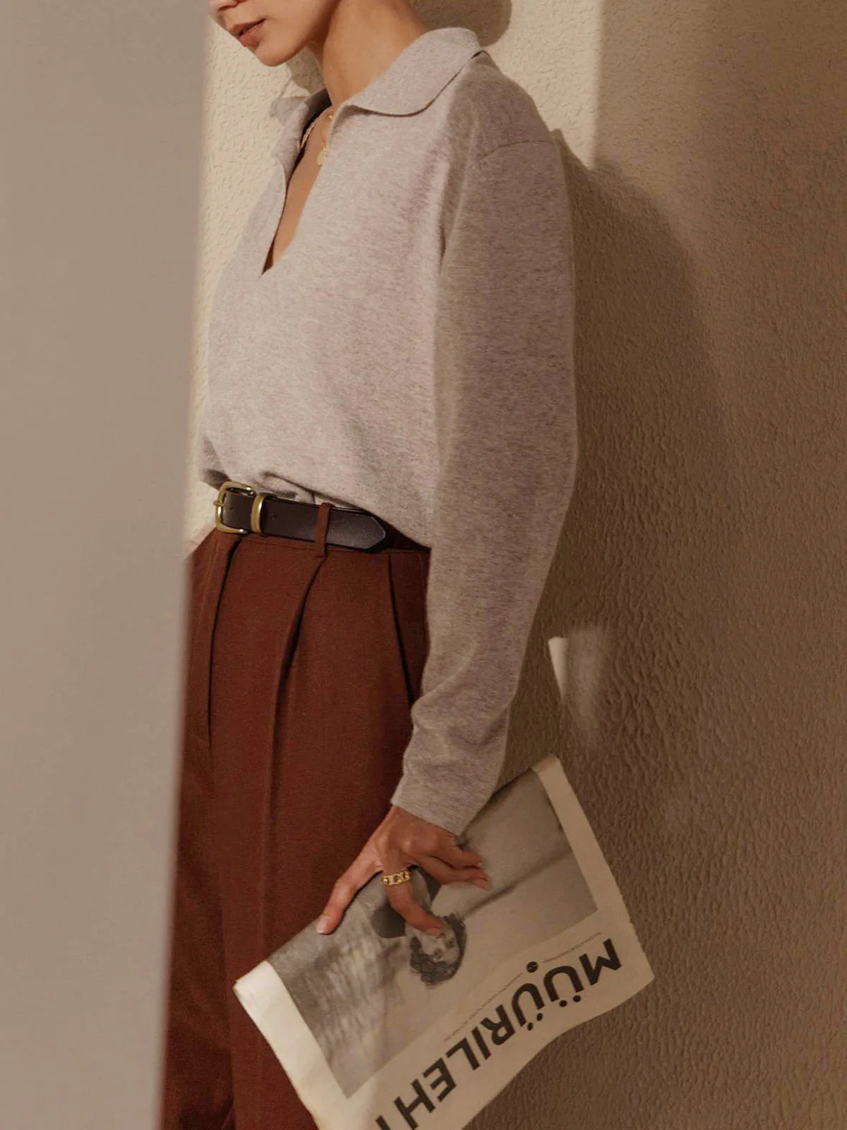 Pull Polo en Maille | Élégant | Doux & Intemporel