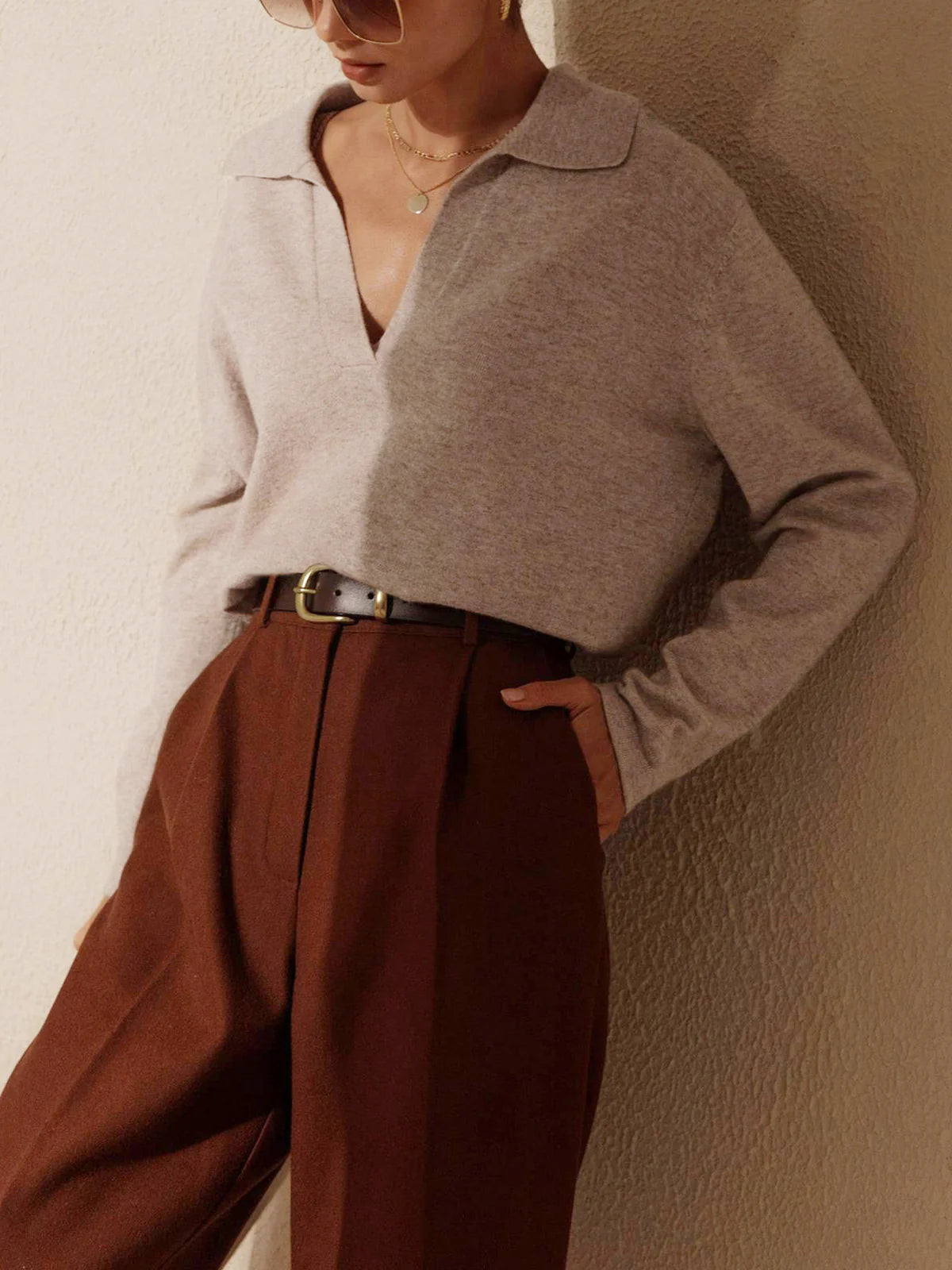 Pull Polo en Maille | Élégant | Doux & Intemporel